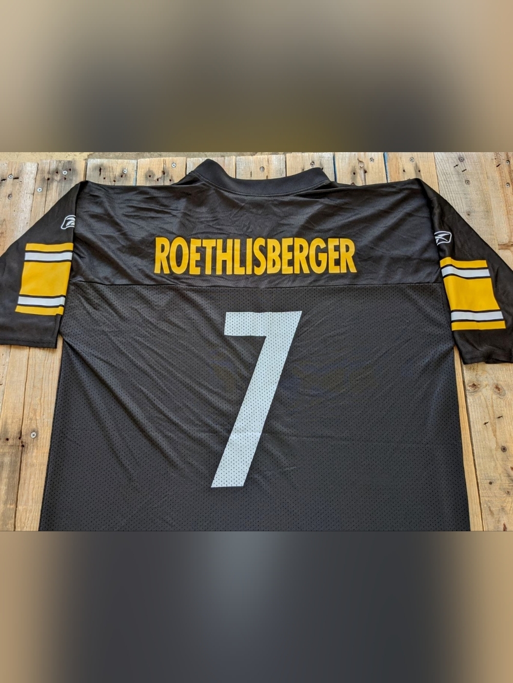 2000's NFL Pittsburgh Steelers Ben Roethlisberger Reebok jersey Men's Size XL - Picture 2 of 6